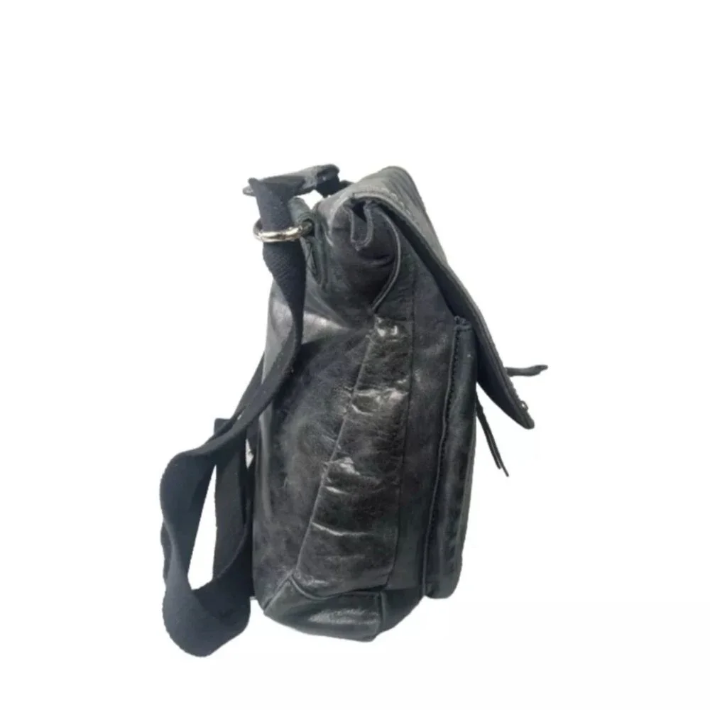 The Sak Ventura Convertible Backpack Black Leather Bag Medium Size